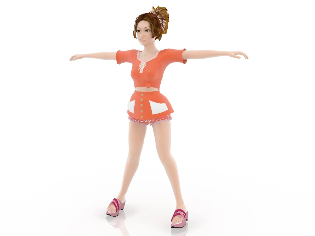 woman doll 3D Model .c4d .max .obj .3ds .fbx .stl .blend 