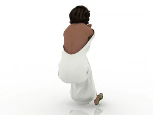 woman in white 3D Model