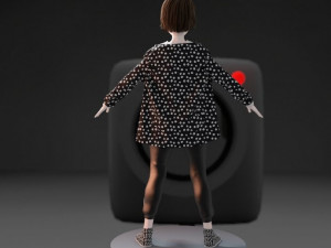 anime girl 3D 模型