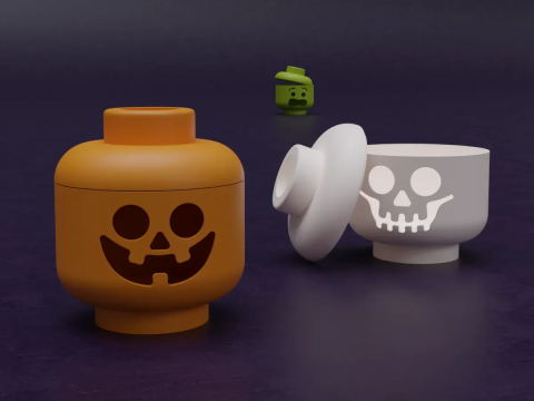 Candlestick and candy dish 3D Print Model