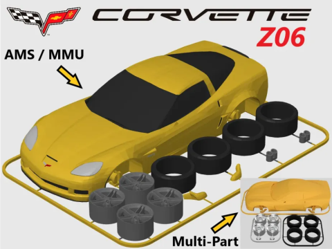 Chevrolet Corvette Z06 3d print 3D 打印模型