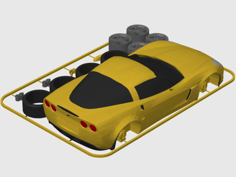 Chevrolet Corvette Z06 3D-Druck 3D Druckmodell