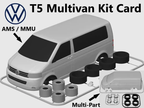 Volkswagen T5 Transporter для друку 3D Принт Модель