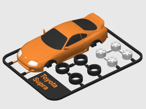 Toyota Supra for 3D Printing 3D Принт Модель