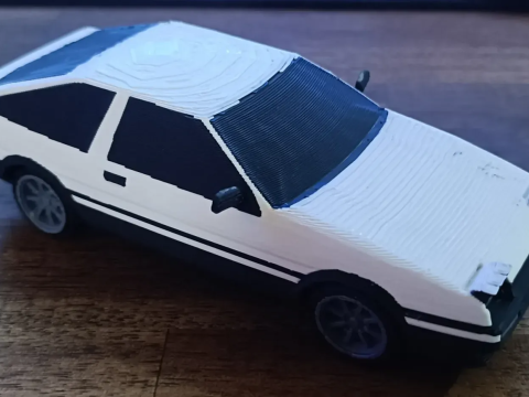 トヨタ スプリンター トレノ AE86 3Dプリントモデル