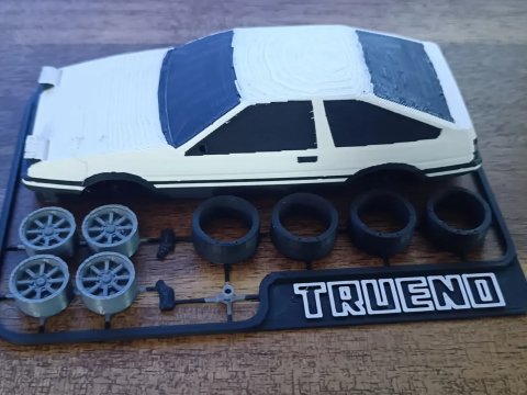 トヨタ スプリンター トレノ AE86 3Dプリントモデル