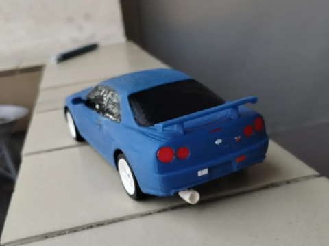 日産 スカイライン GT-R R34 3Dプリントモデル