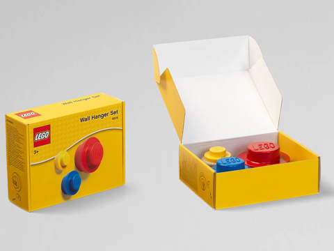 Set appendiabiti da parete Lego Modello di stampa 3D