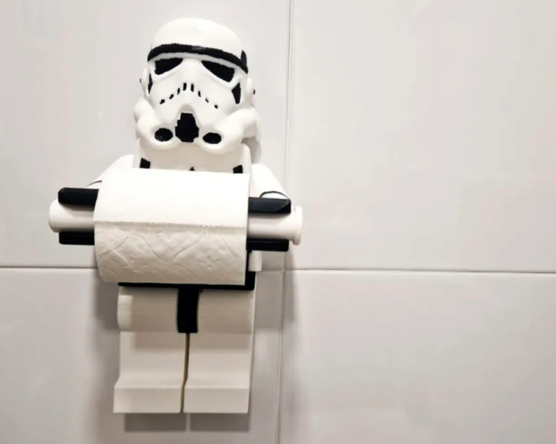 Lego star wars toilet paper holder 3D Print Model .c4d .max .obj .3ds .fbx .stl .blend 