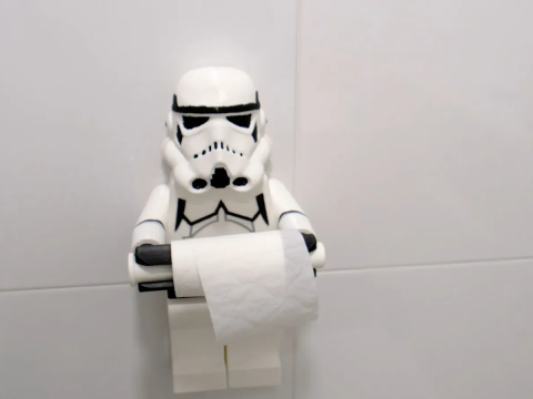 Lego star wars toilet paper holder 3D Print Model