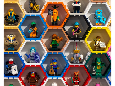 Hexes for LEGO mini figures Model do druku 3D