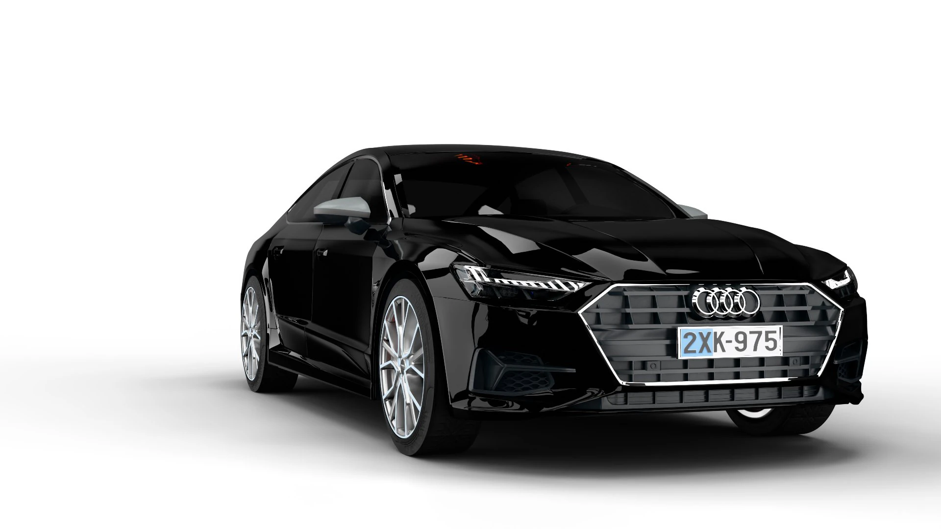 Audi A7 Sportback 2018 3D Model .c4d .max .obj .3ds .fbx .stl .blend