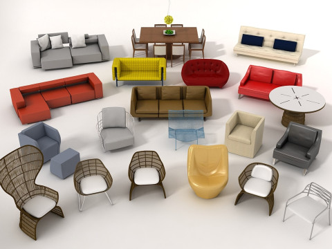 Furniture Model pack Model 3D