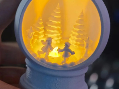 雪球 3D 打印模型