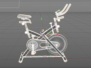 stationary spinning bike 3D मॉडल