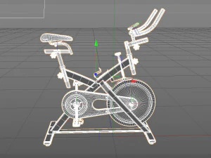 stationary spinning bike 3D Model
