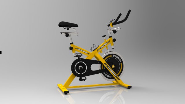 stationary spinning bike 3D मॉडल .c4d .max .obj .3ds .fbx .stl .blend 