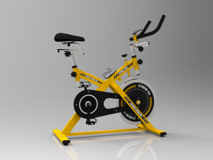stationary spinning bike 3D मॉडल