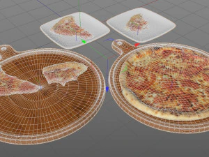 3डी स्वादिष्ट पिज्जा पैक 3D मॉडल