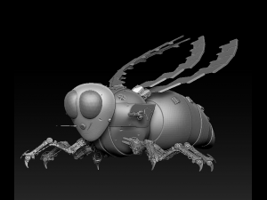 robotic bee 3D 模型