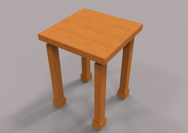 table 3D Model .c4d .max .obj .3ds .fbx .stl .blend 