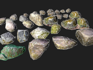 forest rock stone 3D Model
