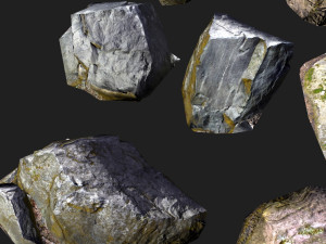 forest rock stone 3D Model