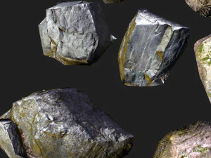 forest rock stone 3D Model