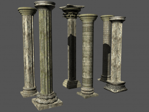 columns collection Modèle 3D