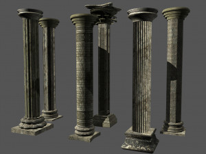 columns collection Modèle 3D