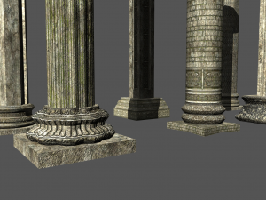 columns collection Modèle 3D