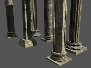 columns collection Modèle 3D