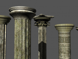 columns collection Modèle 3D