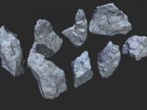 rocks - stones 3D मॉडल