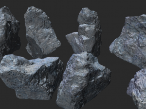 rocks - stones 3D मॉडल
