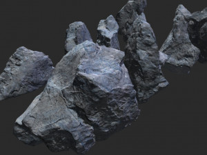 rocks - stones 3D मॉडल