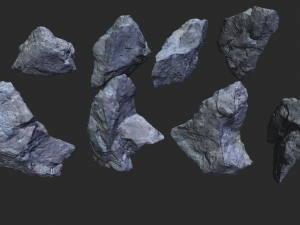 rocks - stones 3D मॉडल
