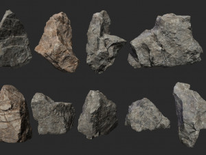 stones pack 3D Модель