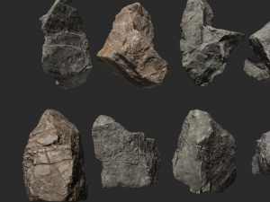 stones pack 3D Модель