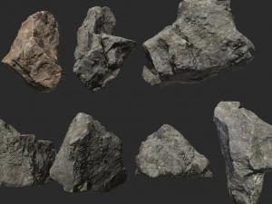 stones pack 3D Model
