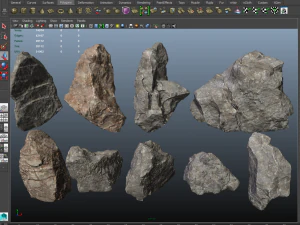 stones pack 3D Model