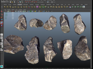 real rocks lowpoly 3D मॉडल