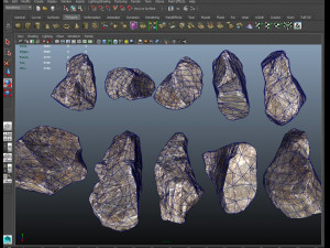 real rocks lowpoly 3D मॉडल