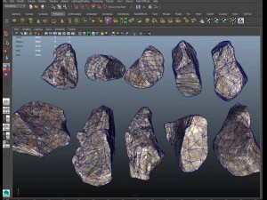 rochas reais lowpoly Modelo 3D