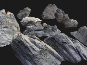 paquete de piedras oscuras Modelo 3D