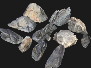 paquete de piedras oscuras Modelo 3D