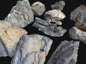 dark stones pack 3D मॉडल