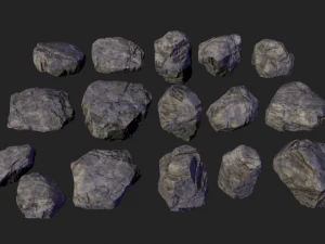 lowpoly rocks 3D Model