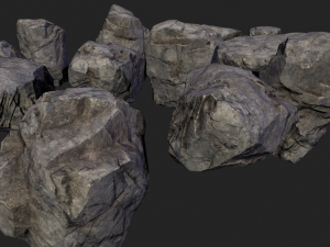 lowpoly rocks 3D Model