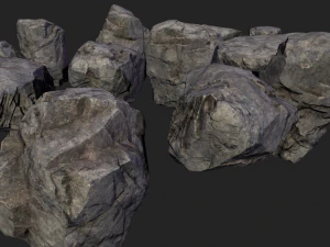 lowpoly rocks 3D Model